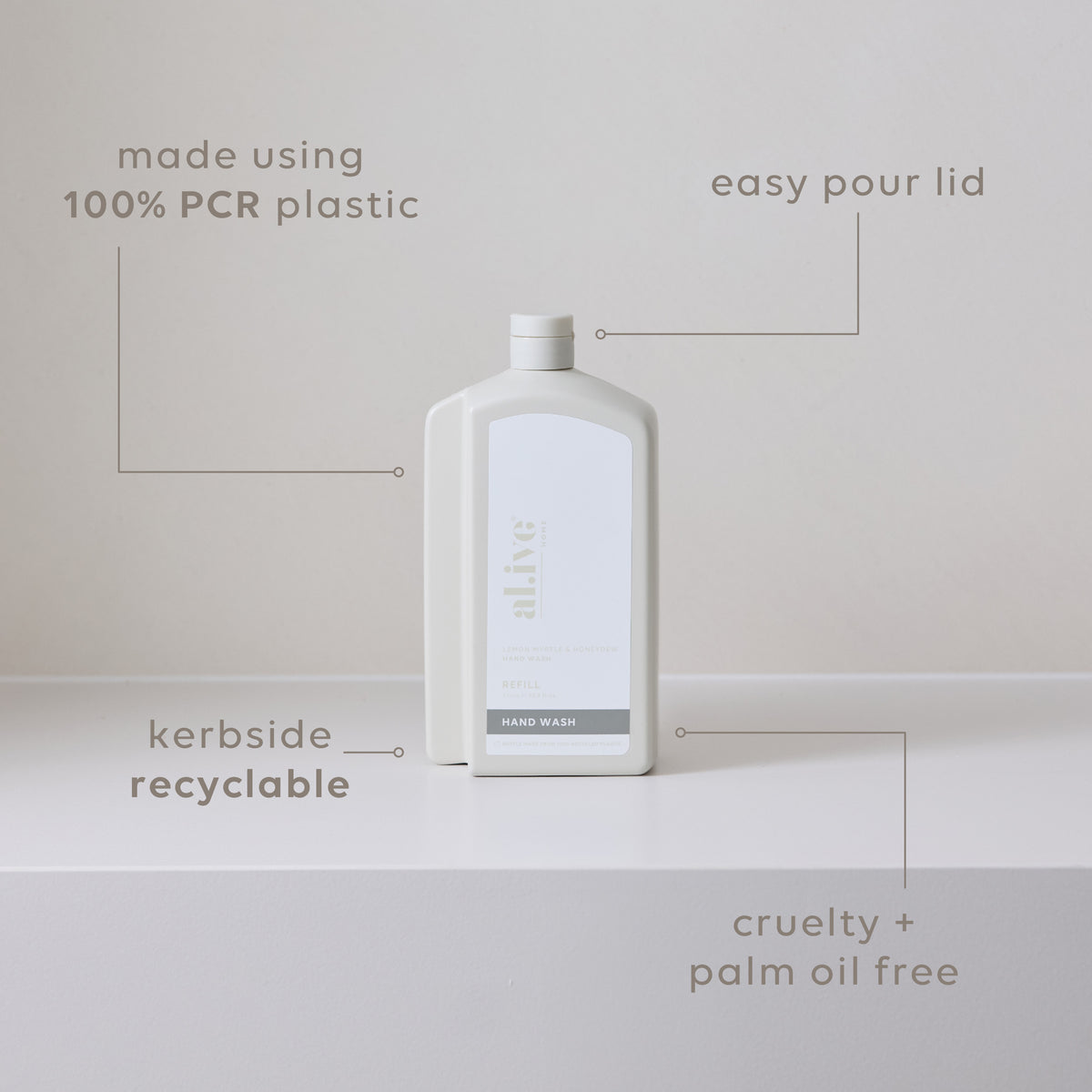 Hand Wash Refill - Lemon Myrtle & Honeydew
