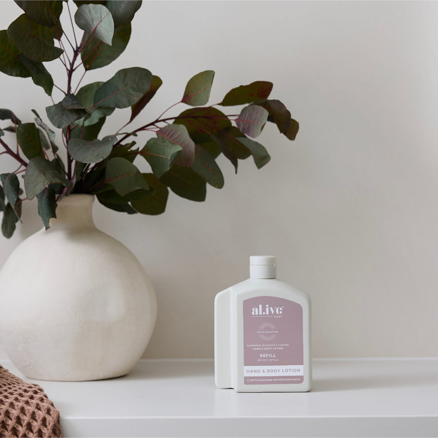 650ML LOTION REFILL -RASPBERRY BLOSSOM & JUNIPER