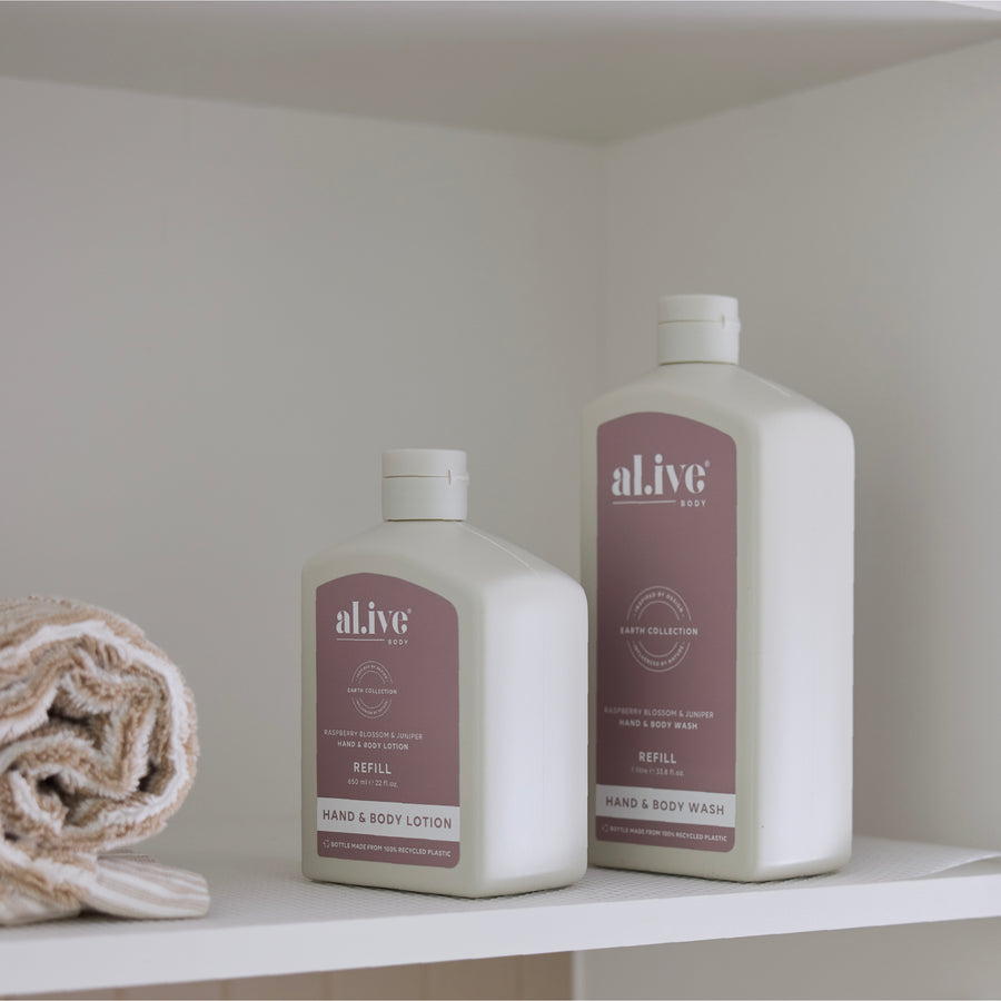 650ML LOTION REFILL -RASPBERRY BLOSSOM & JUNIPER