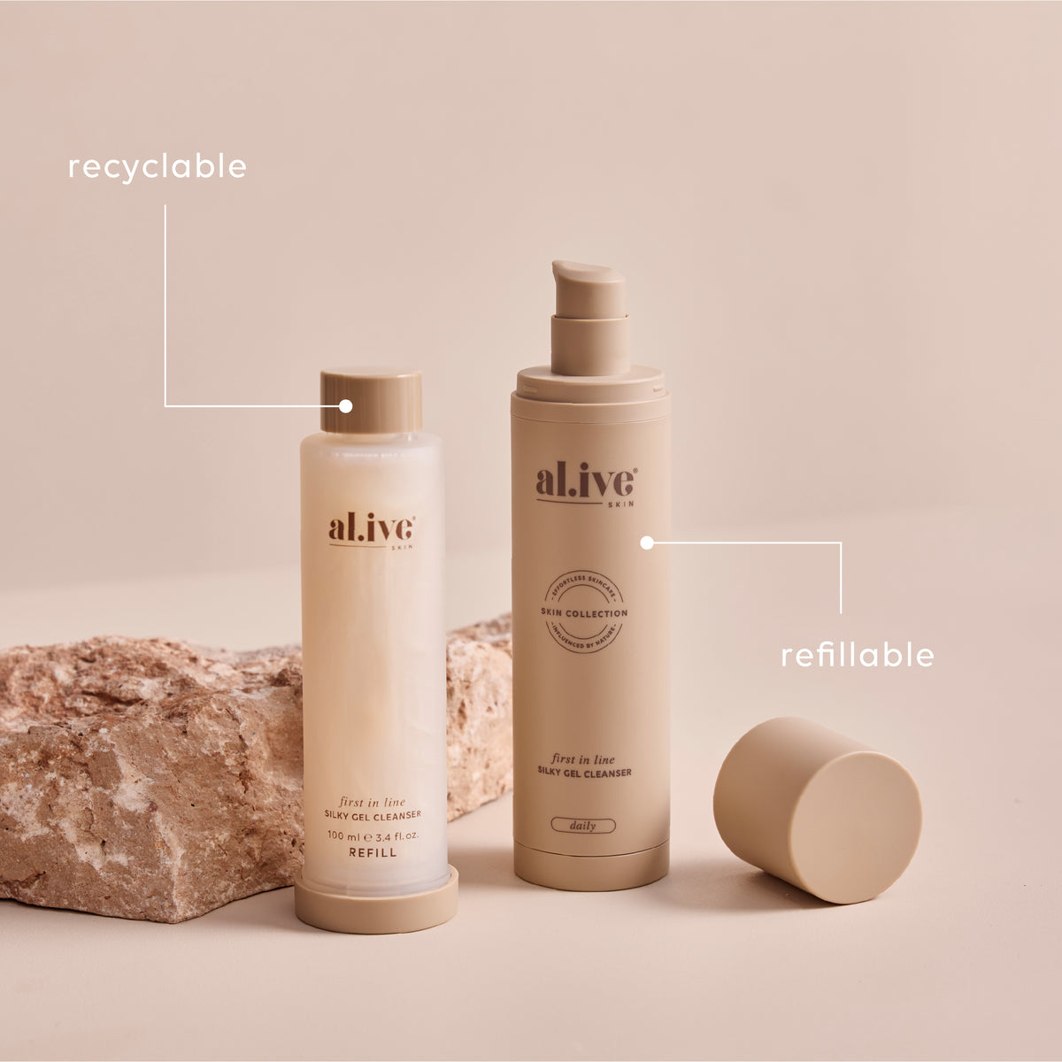 FIRST IN LINE, SILKY GEL CLEANSER REFILL