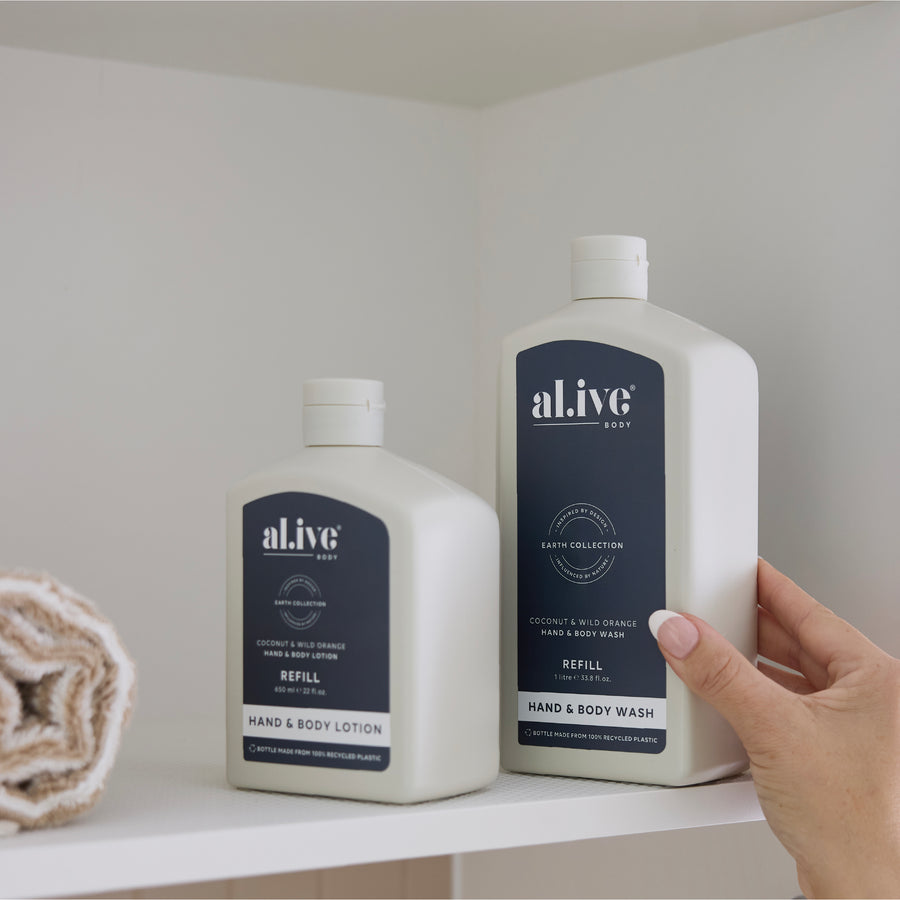 650ML LOTION REFILL - COCONUT & WILD ORANGE