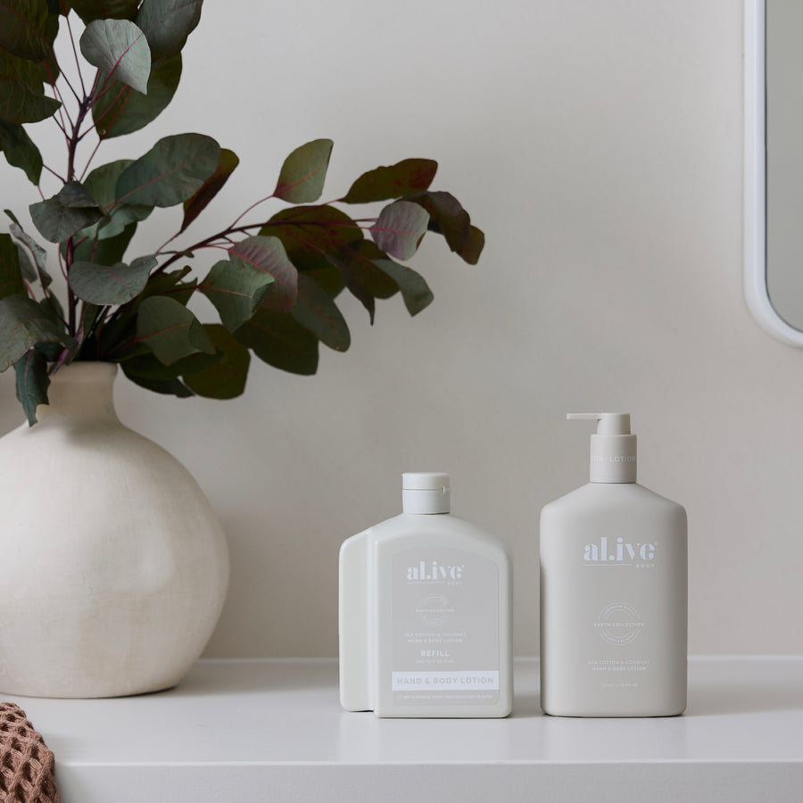 650ML LOTION REFILL - SEA COTTON & COCONUT