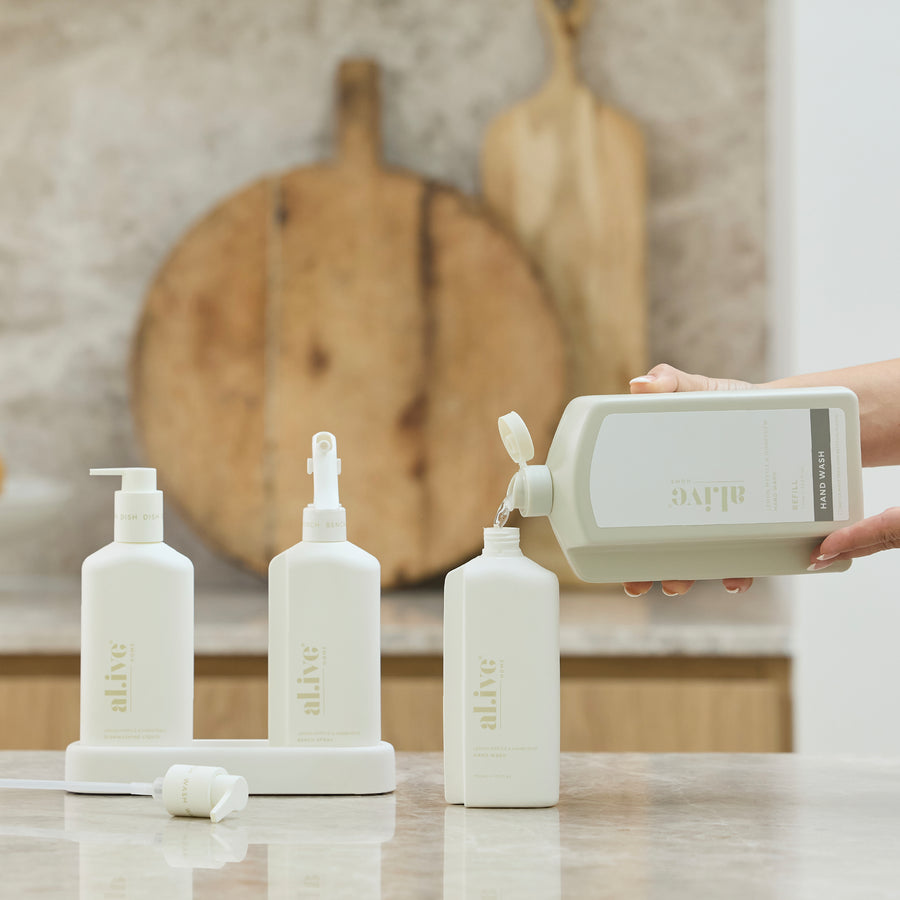 1 L HAND WASH REFILL - LEMON MYRTLE & HONEYDEW