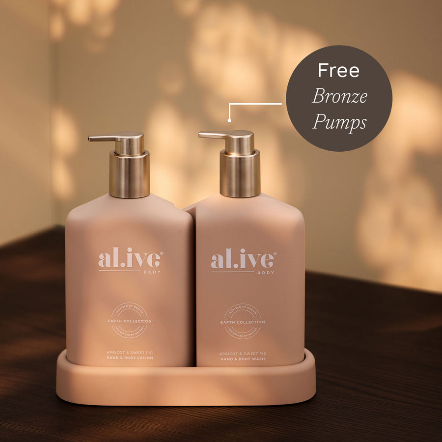 Bathroom Duo Wash + Lotion - Apricot & Sweet Fig