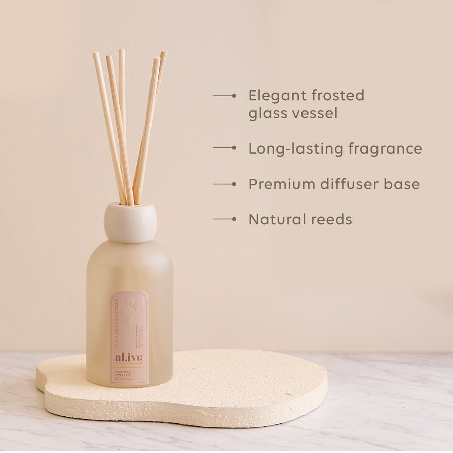 REED DIFFUSER  - APRICOT & SWEET FIG