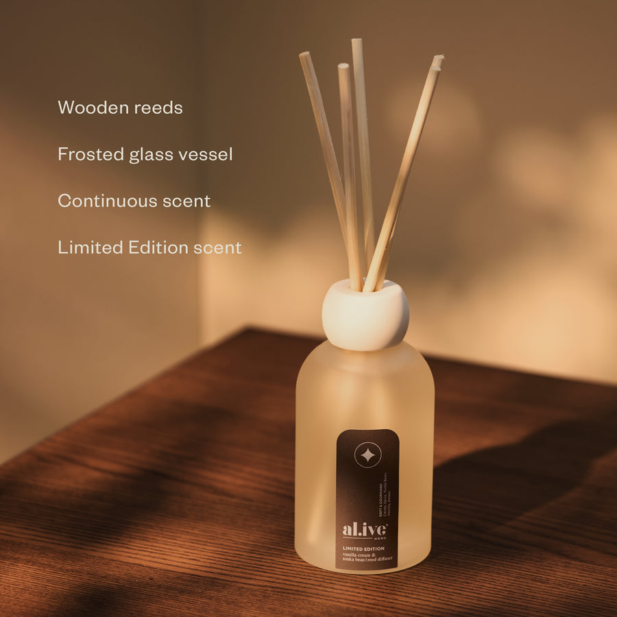 Reed Diffuser - Vanilla Cream & Tonka Bean