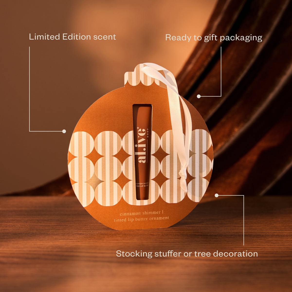 Lip Butter Ornament - Cinnamon & Citrus