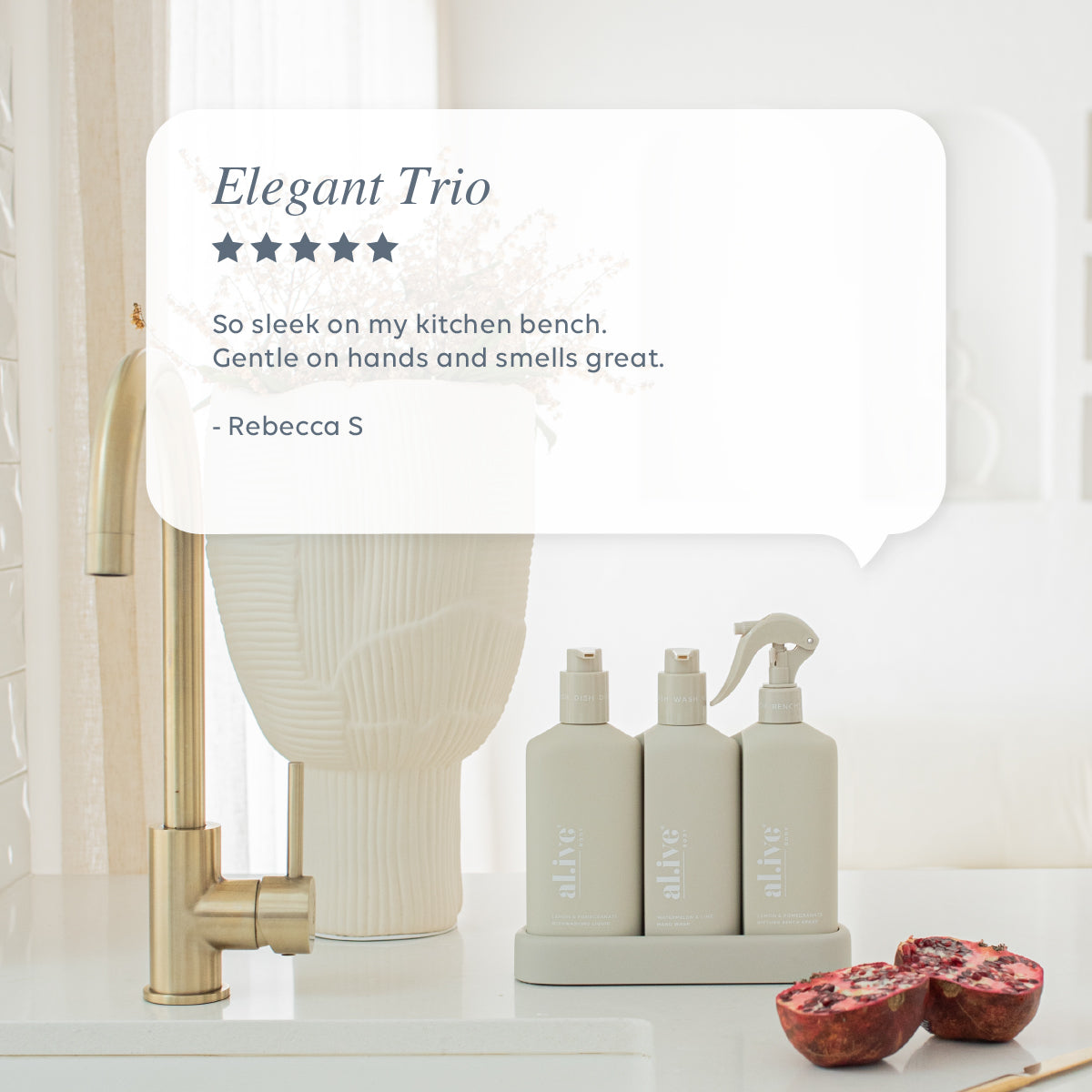 KITCHEN TRIO - LEMON & POMEGRANATE+ WATERMELON & LIME – al.ive body NZ