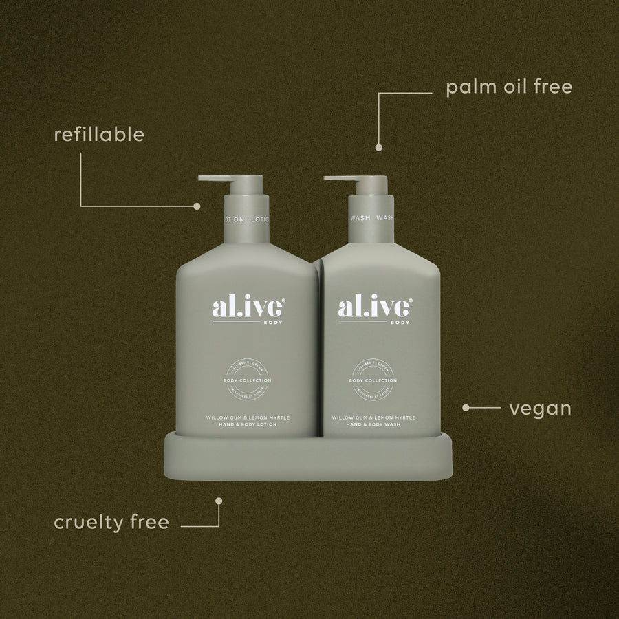 BATHROOM DUO - WILLOW GUM & LEMON MYRTLE